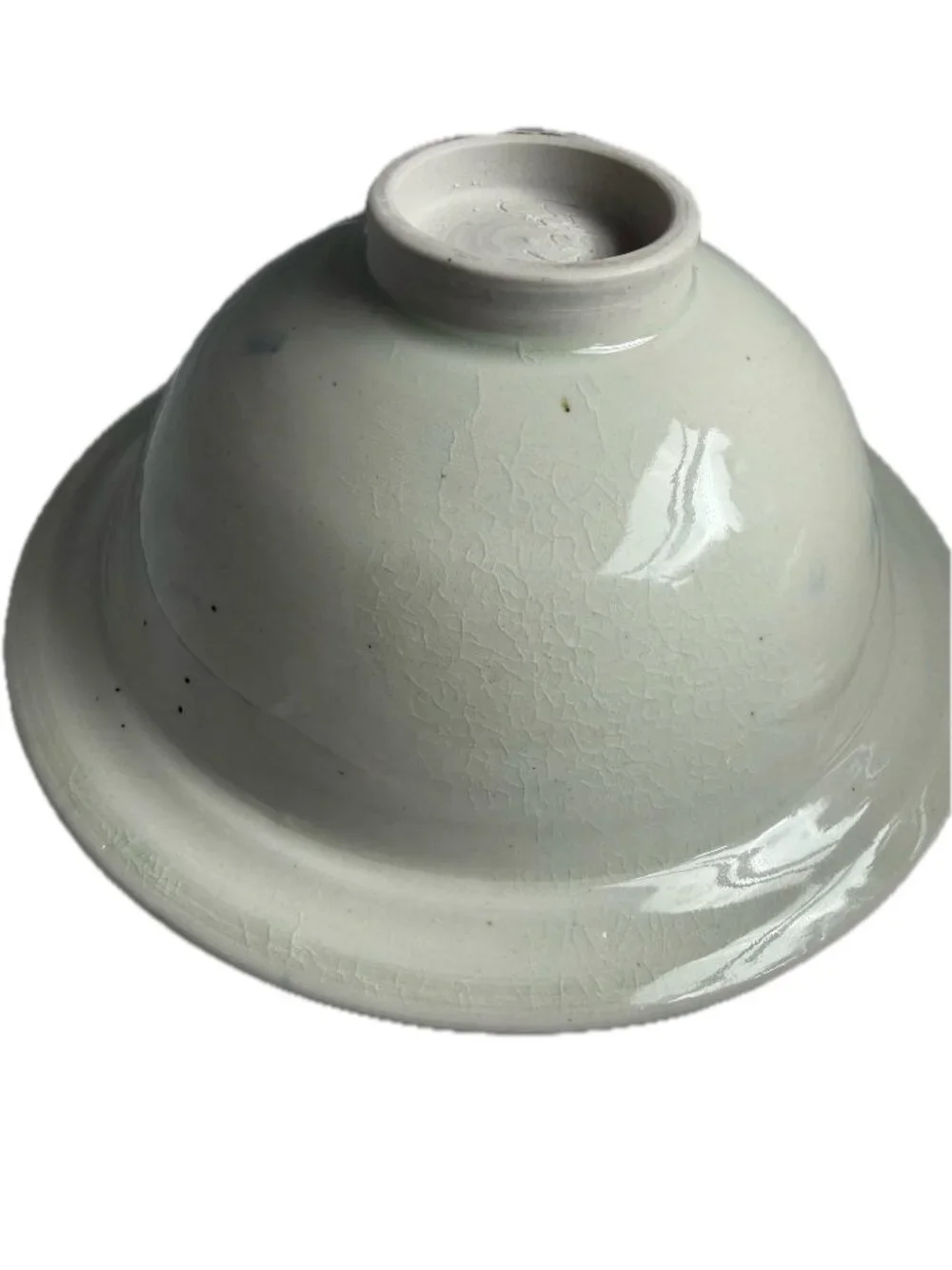 Handmade Blue White Hand Thrown Stoneware Bowls Set of 2 Cottagecore Farmhouse
